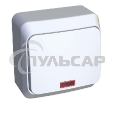 Переключатель 1-кл. ОП Этюд 10А с инд. бел. SchE BA10-007B