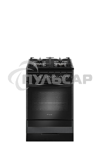 Плита газовая Gefest ПГ 5500-03 0044 черный, конфорок 4 шт, духовка 52 л, 50 см x 85 см x 58.5 см