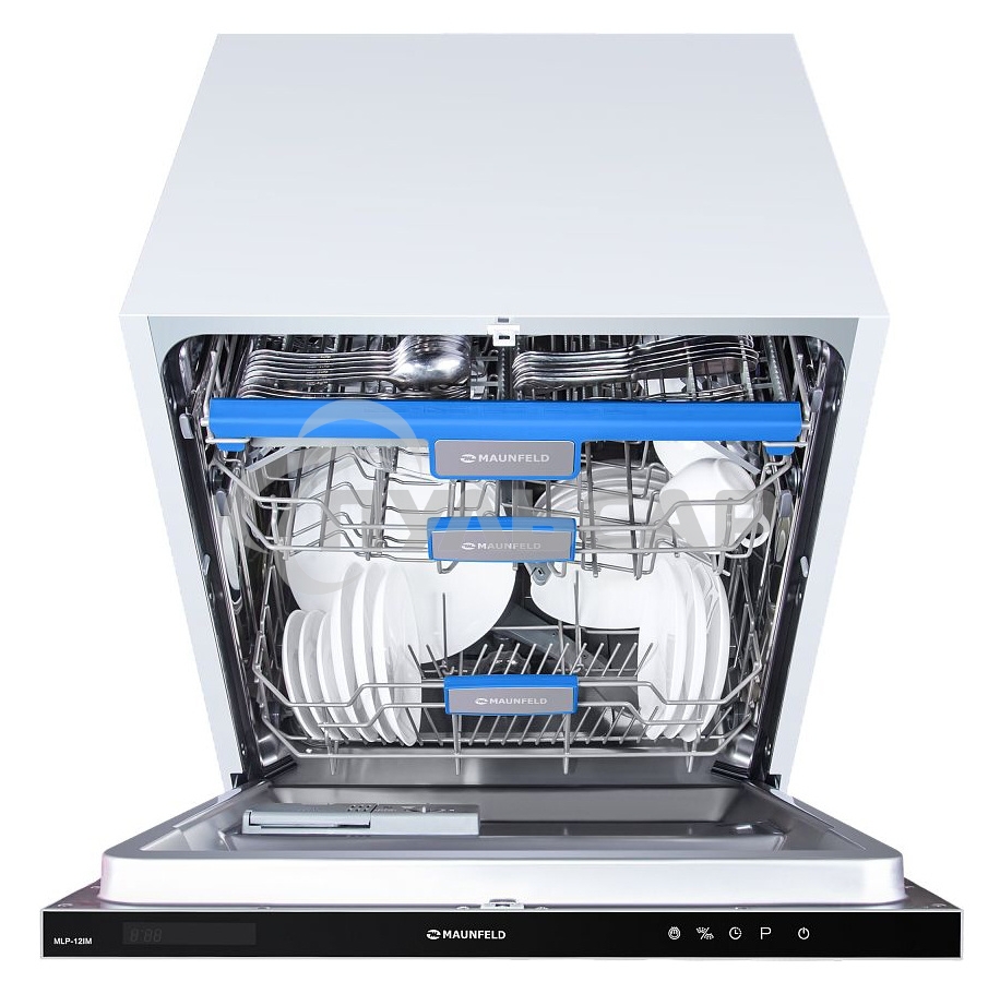 Встраиваемая посудомоечная машина Maunfeld MLP-12IM, черный, 59.8 см, 14 компл., 44 дБ, класс A++