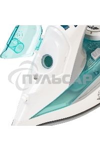Утюг Galaxy Line GL 6127, бирюзовый, паровой, 2200 Вт, постоянный пар 50 г/мин, паровой удар 170 г/мин, функции: самоочистка, антикапля, антинакипь, функция увлажнения, вертикальное отпаривание, защита от перегрева, индикатор нагрева, керамическое покрыти