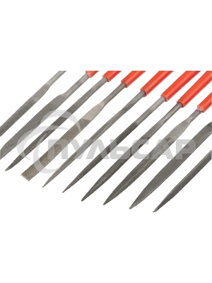 Набор надфилей Matrix, 180 х 5 мм, 10 шт., пластиковые рукоятки