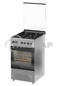 Плита комбинированная Darina 1D1 КМ 241 311 X нержавеющая сталь/черный, конфорок 4 шт, духовка 50 л, 50 см x 85 см x 60 см