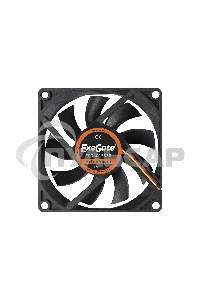Вентилятор для корпуса ExeGate ExtraPower EP08015S3P черный, 80 мм, 2500 об/мин, 25.5 дБ, 3 pin