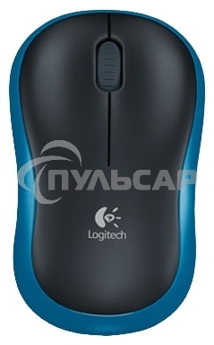 Мышь беспроводная Logitech M185 синий, 1000 dpi, радиоканал, USB, кнопки - 3