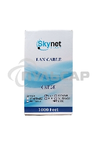 Кабель SkyNet Light UTPнг-LSZH 4x2x0,46, низкое дымовыделение, нулевое содержание галогенов, медный, FLUKE TEST, кат.5e, однож., 305 м, box, оранжевый