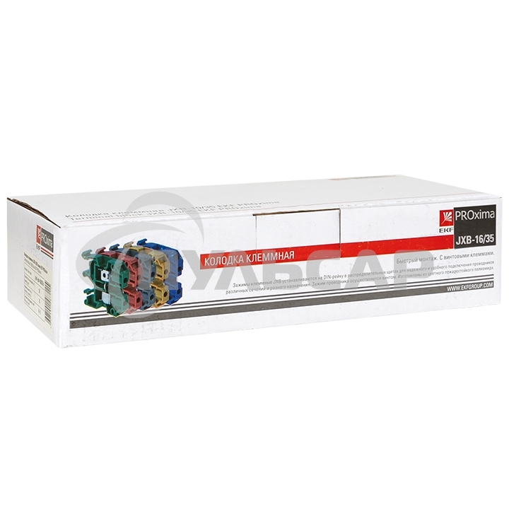 Колодка клеммная JXB-16/35 (90а) сер. EKF plc-jxb-16/35gy