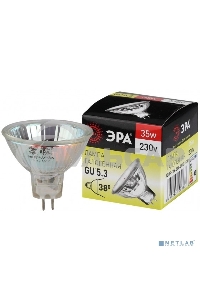 Лампа галогенная ЭРА GU5.3-JCDR (MR16) -35W-230V-Cl(10/200/6000)