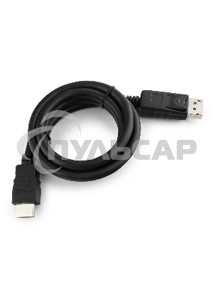 Кабель DisplayPort-HDMI Gembird/Cablexpert 1м, 20M/19M, черный, экран, пакет(CC-DP-HDMI-1M)
