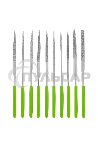 Набор надфилей алмазных, 140х50х3, 10 шт. Сибртех
