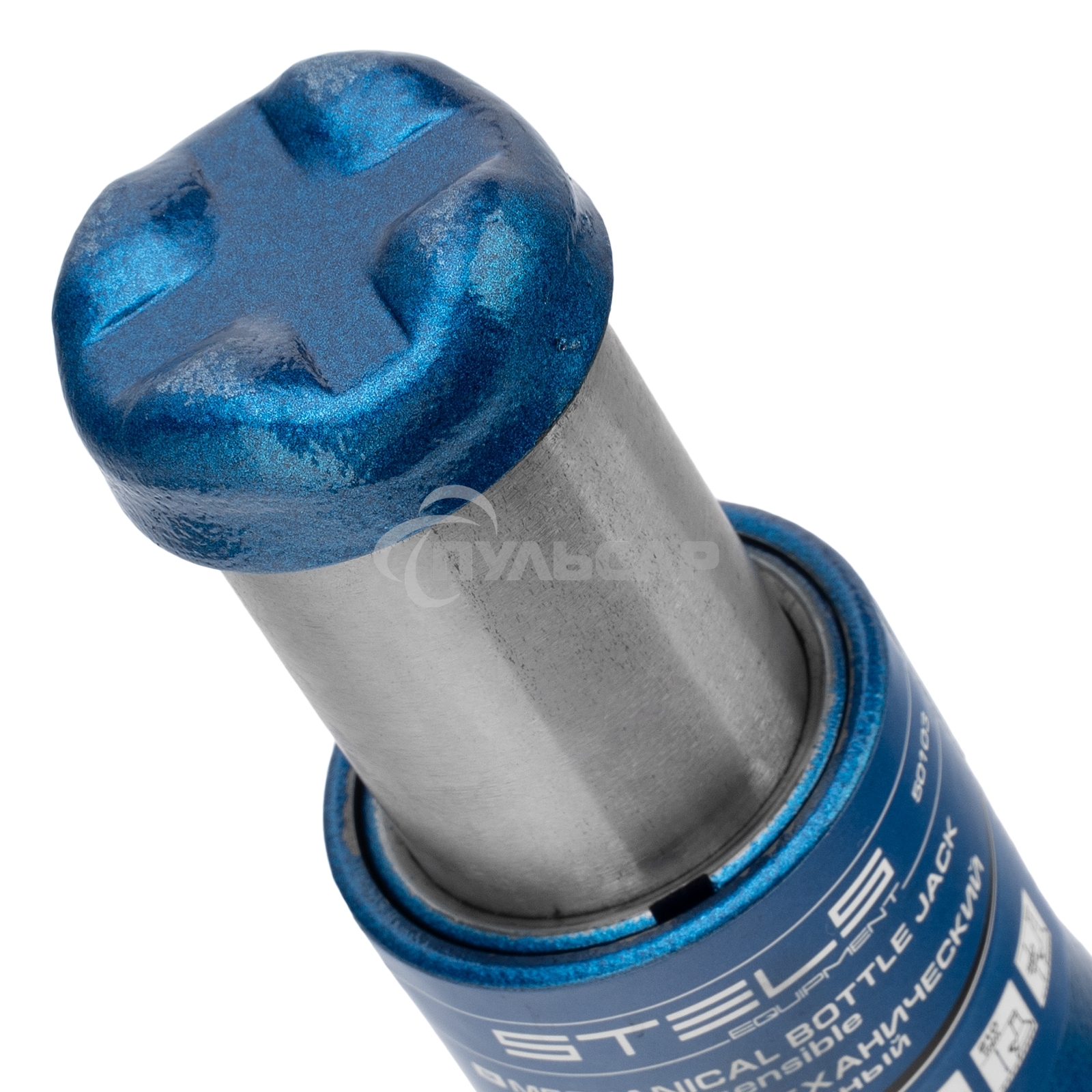 Домкрат механический бутылочный, 2 т, h подъема 210–390 мм, 2 части (домкрат, ручка)Stels