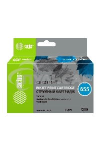 Картридж струйный Cactus CS-CZ110AE №655 голубой (14,6 мл) для HP DJ IA 3525/5525/4515/4525