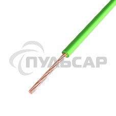Провод ПГВА Rexant 1х1.00 мм², Cu, зеленый, бухта 200 м