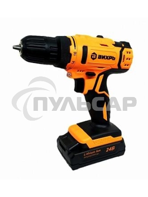 Дрель-шуруповерт Вихрь ДА-24Л-2к 72/14/18, Аккумуляторная, 24В