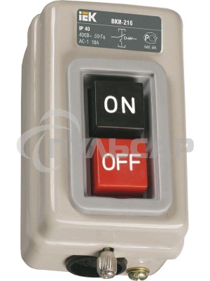 Выключатель ВКИ-211 6А 230/400В IP40 ИЭК KVK10-06-3