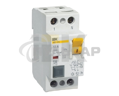 Выключатель дифференциального тока (УЗО) 2п 63А 300мА тип ACS ВД1-63S ИЭК MDV12-2-063-300