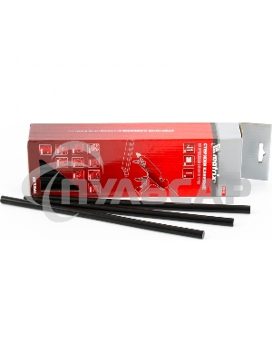 Стержни клеевые Matrix, 11 мм, L-300 мм, 34 шт, черный