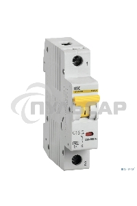 Выключатель автоматический однополюсный ВА47-60M 1Р 16А 6кА С MVA31-1-016-C IEK