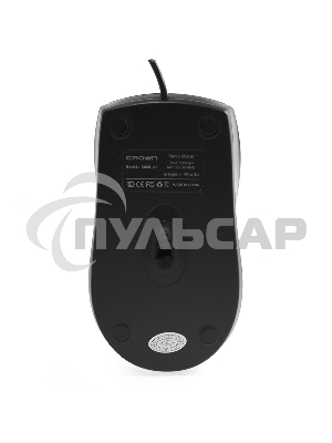 Мышь проводная Crown CMM-31 черный, 1000 dpi, USB, кнопки - 3