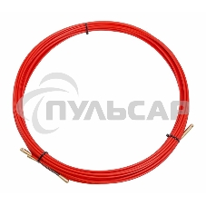 Протяжка кабельная (мини УЗК в бухте), стеклопруток, d=3,5мм, 15м КРАСНАЯ (47-1015)