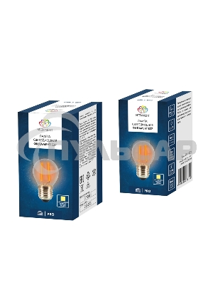 Ретро-лампа Neon-night Filament G45 E27, 2W, 230 В, теплый белый 3000 K