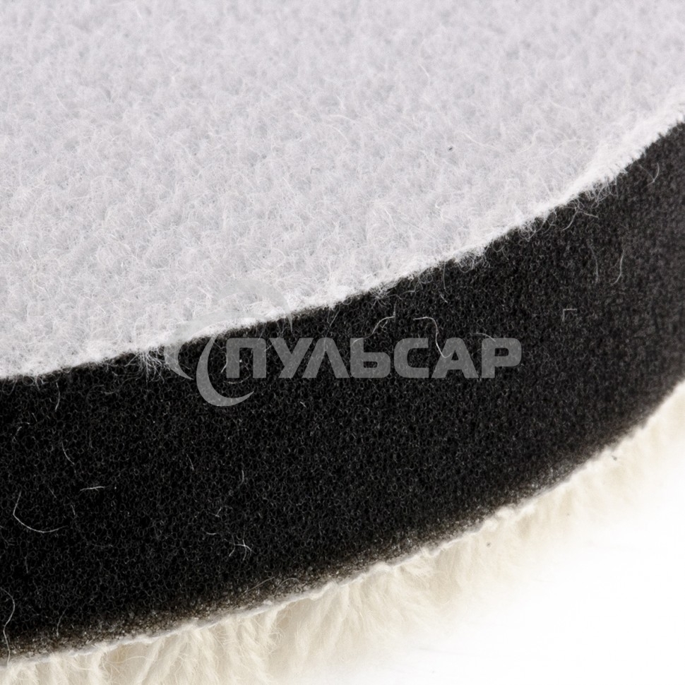 Насадка Matrix полировальная под липучку, 125 мм короткая плетеная шерстяная нить