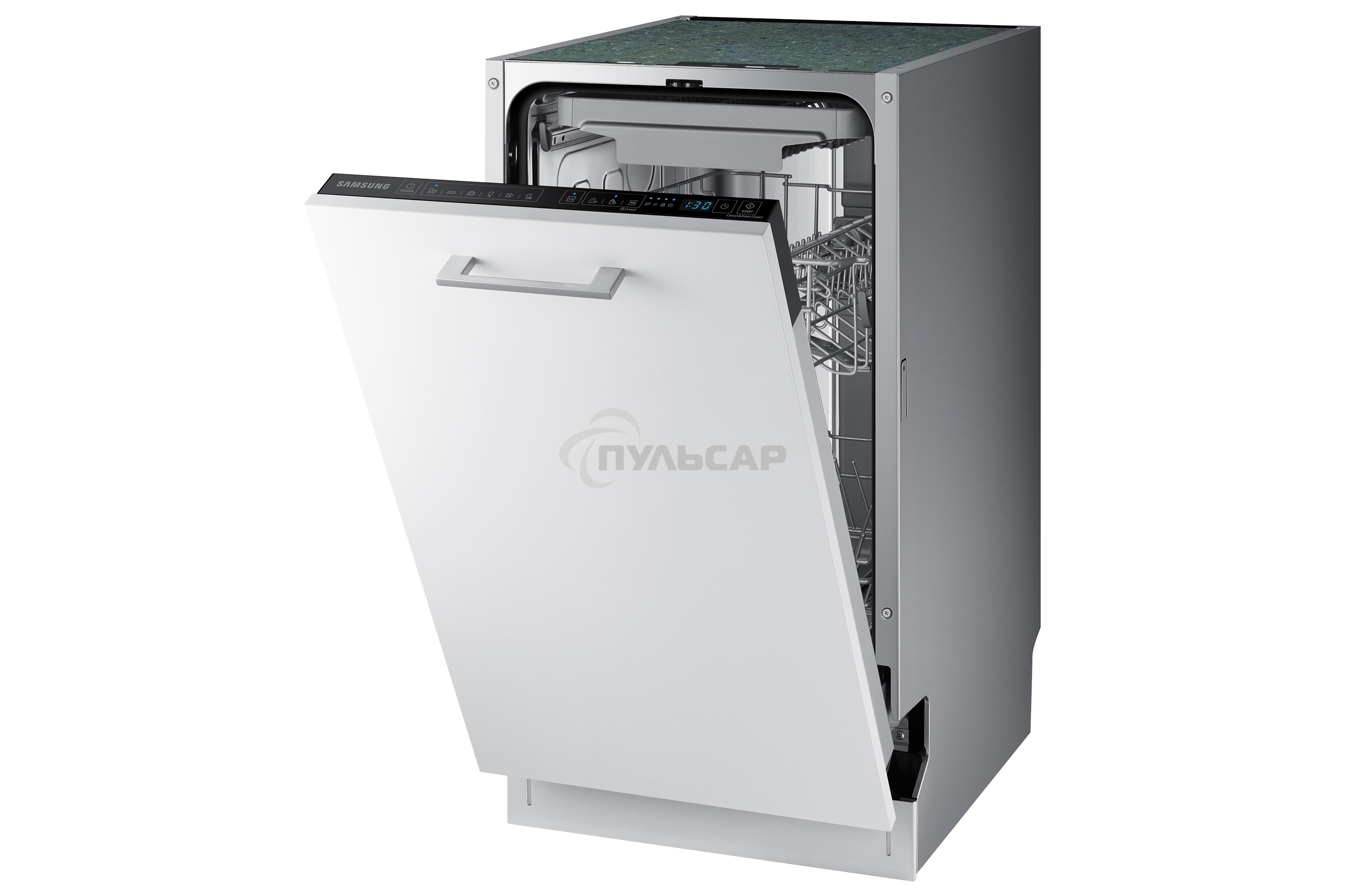 Встраиваемая посудомоечная машина Samsung DW50R4050BB/WT, черный, 45 см, 10 компл., 46 дБ, класс A+