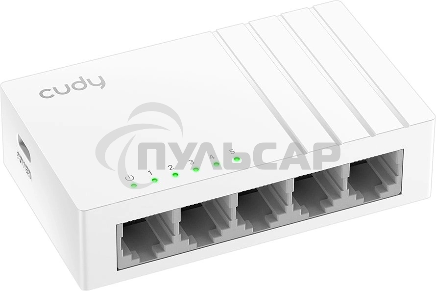 Коммутатор 5-Port Gigabit Desktop Switch, 5 10/100/1000M RJ45 Ports, Loop Detection, Desktop Plastic Case, Power Saving, Plug & Play, Wall-Mount, Power Adapter Not Included