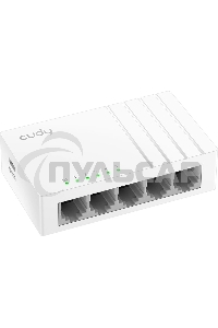 Коммутатор 5-Port Gigabit Desktop Switch, 5 10/100/1000M RJ45 Ports, Loop Detection, Desktop Plastic Case, Power Saving, Plug & Play, Wall-Mount, Power Adapter Not Included