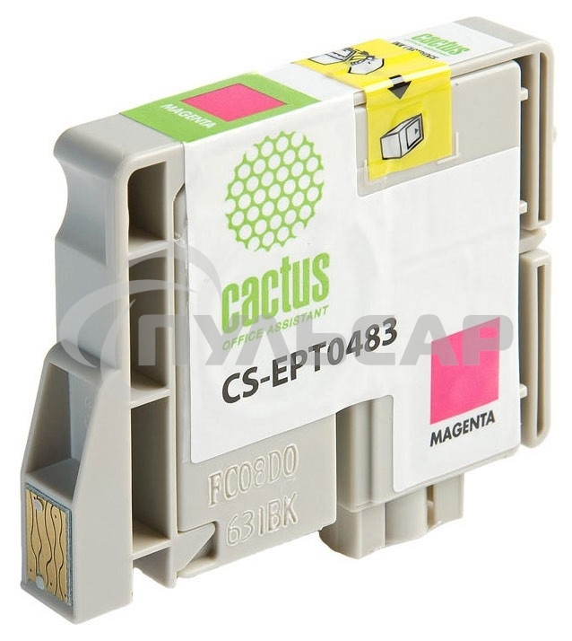 Картридж струйный Cactus CS-EPT0483 пурпурный (14,4 мл) для Epson Stylus Photo R200/R220/R300/R320/R340/RX500/RX600/RX620/RX640