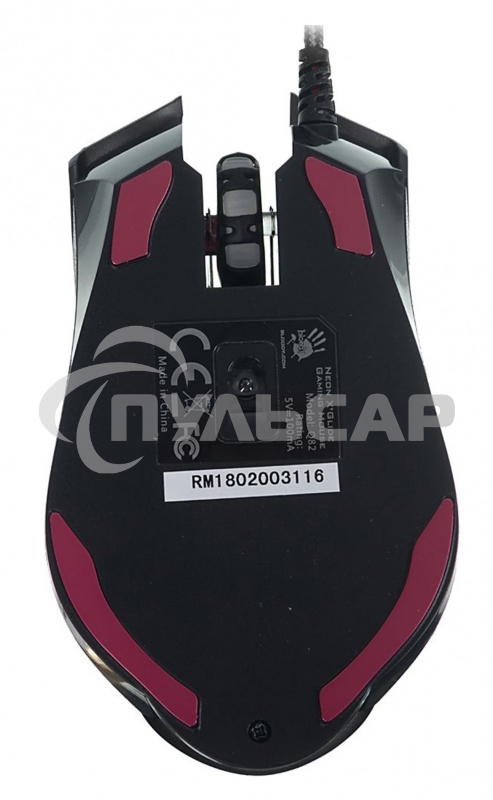 Мышь проводная A4Tech Bloody Q82 черный, 3200 dpi, USB, кнопки - 8