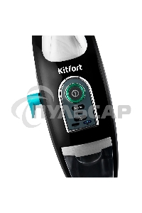 Пылесос вертикальный паровой Kitfort КТ-535-1 черный, питание от сети, 1600 Вт, уборка влажная/паром/сухая, пылесборник 1 л