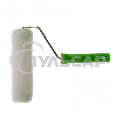 Валик ИСКУССТВЕННЫЙ МЕХ с ручкой, 200 мм,ворс 15 мм, D 48 мм, D руч. - 6 мм, полиэстер Сибртех