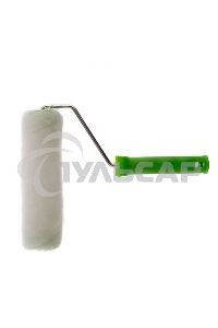 Валик ИСКУССТВЕННЫЙ МЕХ с ручкой, 200 мм,ворс 15 мм, D 48 мм, D руч. - 6 мм, полиэстер Сибртех