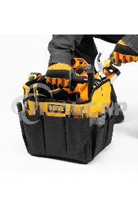 Переноска для инструмента, 260х240х300 мм, 22 кармана, наплечный ремень Denzel