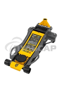 Домкрат гидравлический подкатной Denzel 3 т, 75-500 мм, быстрый подъем, низкий подхват, проф. 51250