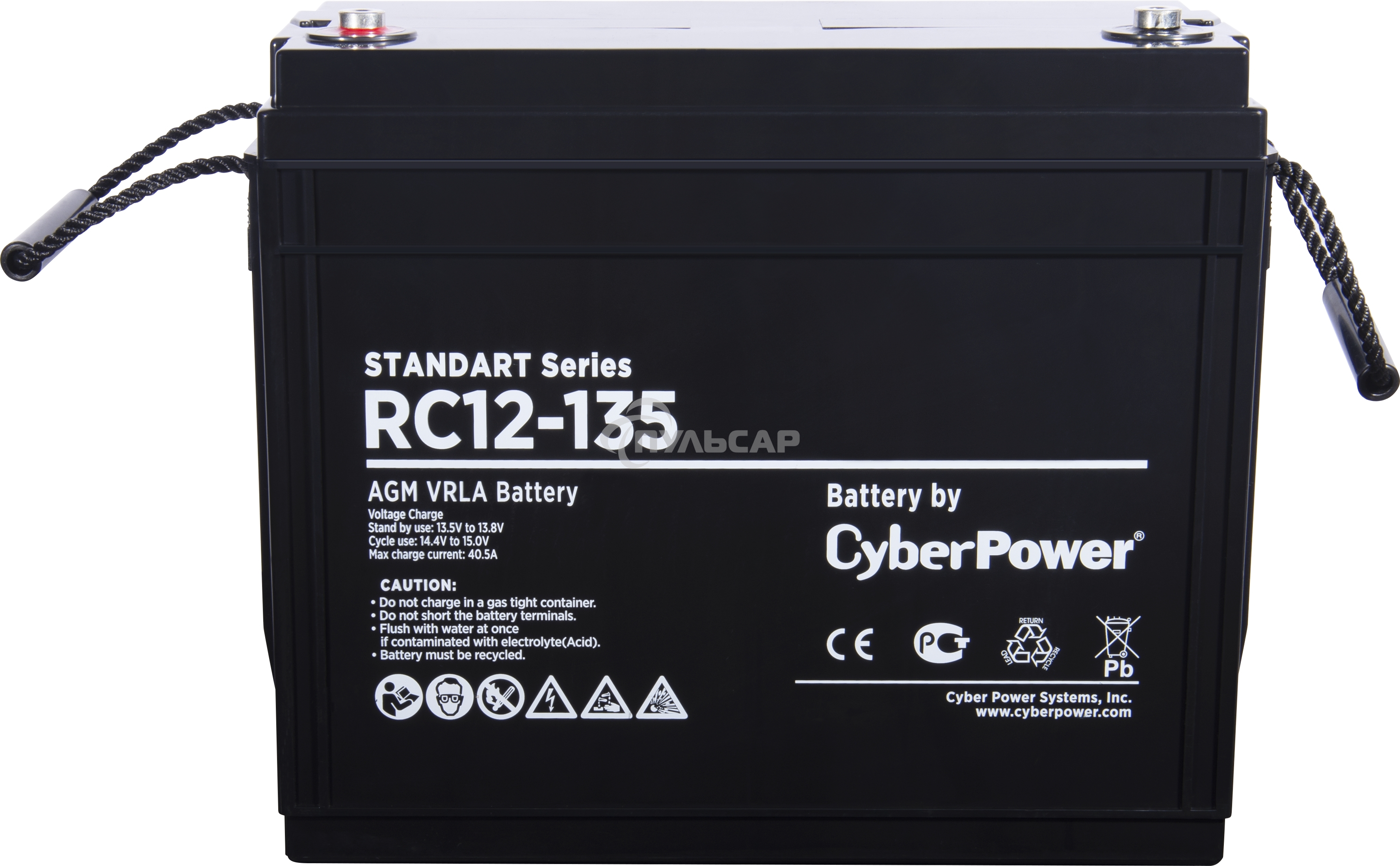 Аккумуляторная батарея SS CyberPower RC 12-135 / 12 В 135 А·ч Battery CyberPower Standart series RC 12-135 / 12V 135 Ah