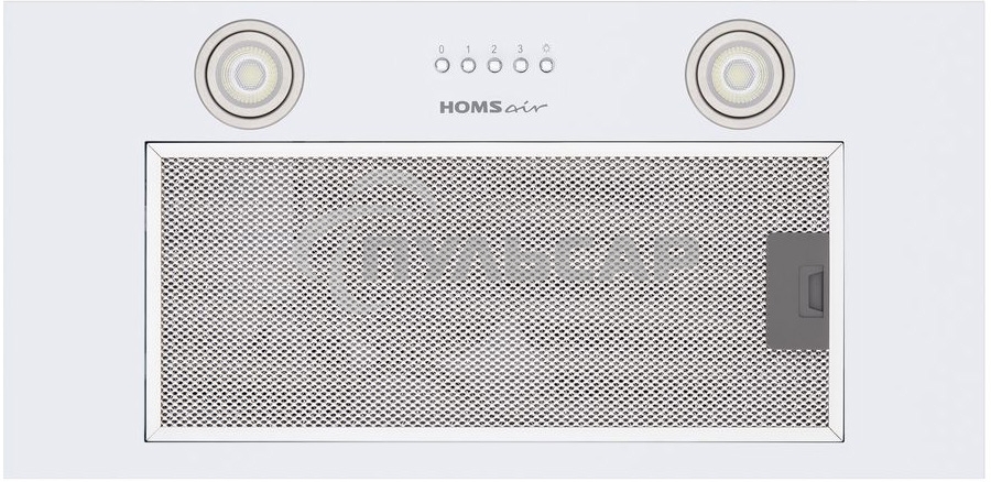 Вытяжка встраиваемая HOMSair Camelia Power 60 белый, 60 см, 850 куб. м/ч, 52 дБ