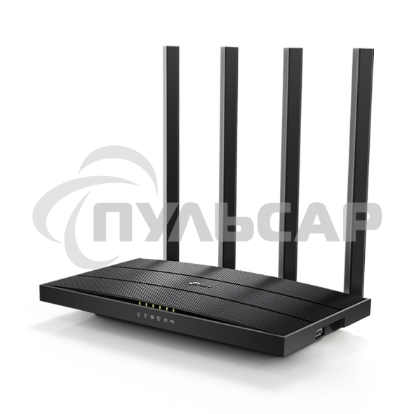 Роутер беспроводной TP-Link Archer C6U AC1200 10/100/1000BASE-TX/4G ready черный