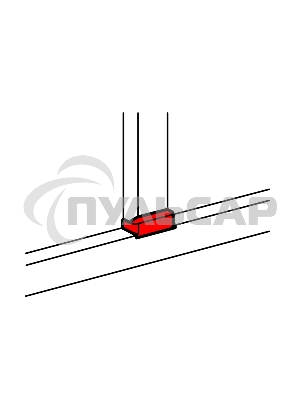 Отвод плоский LEGRAND 010735 с переходом на кабель-канал шириной 80мм, для кабель-каналов 80х35мм, 105х35мм, 80х50мм, 150х50мм