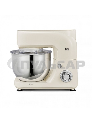 Планетарный миксер BQ MX520 White. Макс. мощность: 1600 Вт, Регулировка скорости: 6 скоростей + импульсный режим
