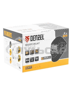 Щиток защитный лицевой (маска сварщика) F6, см. окно 93х43, Real Color, DIN 5-8/9-13 Denzel