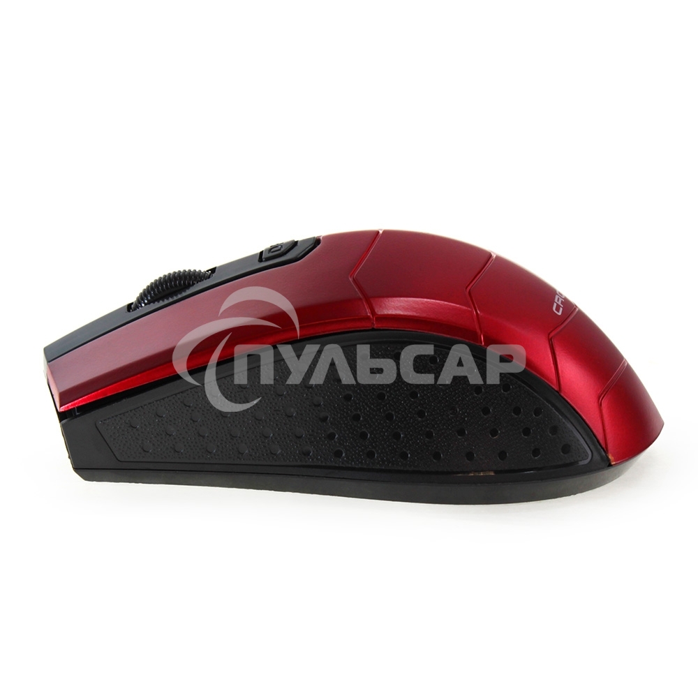 Мышь беспроводная Crown CMM-934W красный/черный, 1200 dpi, радиоканал, USB, кнопки - 4