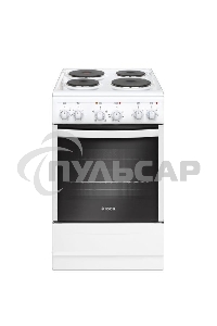 Плита электрическая Gefest 5140-01 белый, конфорок 4 электрических, духовка 55 л, 50 см x 85 см x 58.5 см