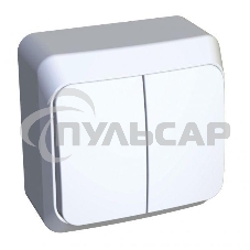 Выключатель 2-кл. ОП Этюд 10А IP20 с индик. белый SchE BA10-006B