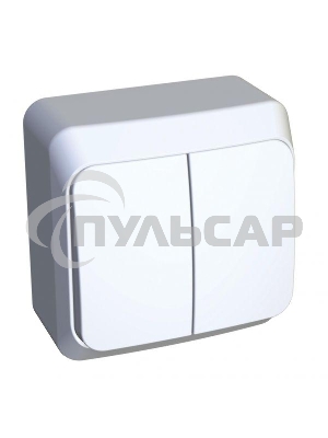 Выключатель 2-кл. ОП Этюд 10А IP20 с индик. белый SchE BA10-006B