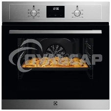 Встраиваемый духовой шкаф Electrolux EOF3H50BX 60 см, 72 л, 8 режимов, 59.4x59.5x56.9 см, очистка паром, нер. сталь
