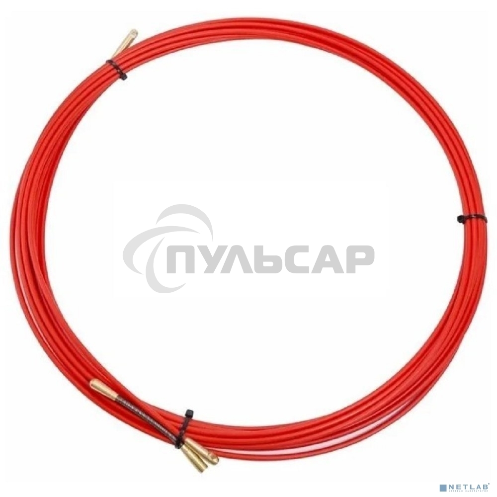 Протяжка кабельная Rexant (47-1005) (мини УЗК в бухте), стеклопруток, d=3,5мм, 5м КРАСНАЯ