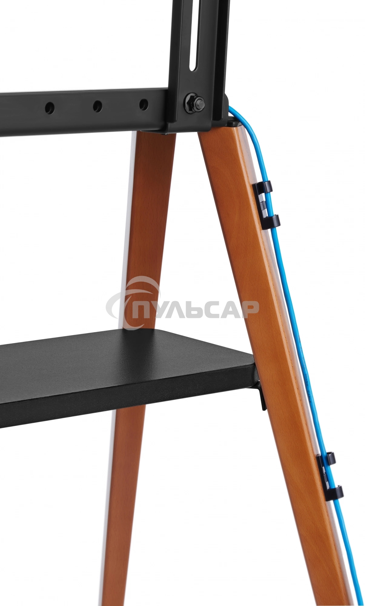 Подставка для телевизора Cactus CS-ST3647BKWN черный/орех 49