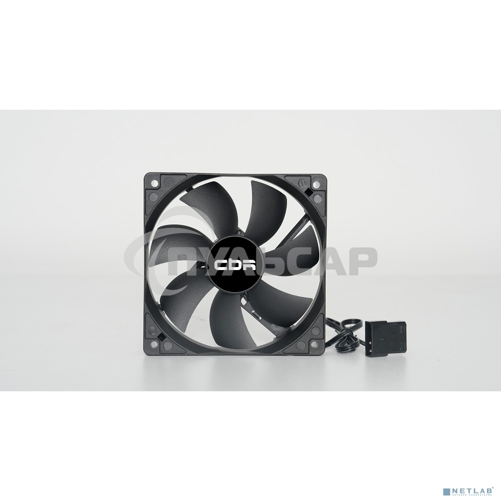 Вентилятор для корпуса CBR CBR-CF-12025-1200B черный, 120 мм, 1200 об/мин, 25 дБ, 3 pin