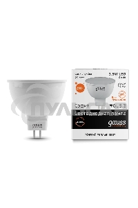 Лампа cветодиодная Gauss LED Elementary 13514MR16 GU5.3 3.5W 2700K 1/10/100